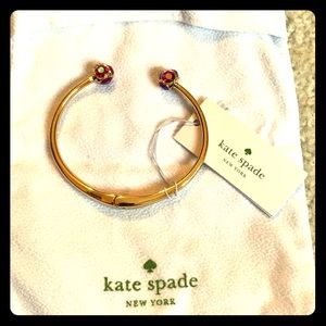 NWT Gold Kate Spade Bracelet W/Crystals